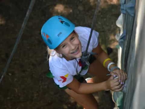 a girl on a swing