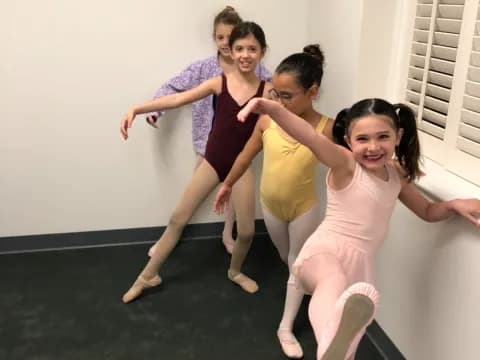 a group of girls dancing