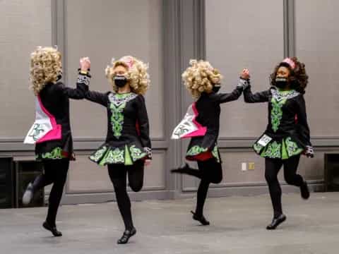 a group of women dancing