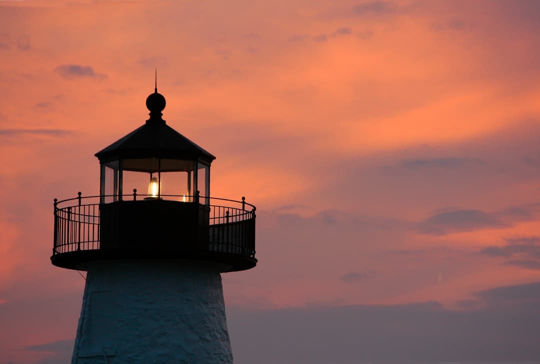 a lighthouse with a light on top of it